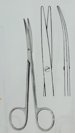 Ножницы глазные изогнутые "Metzenbaum-Fine" 145 мм 14-01803-14 